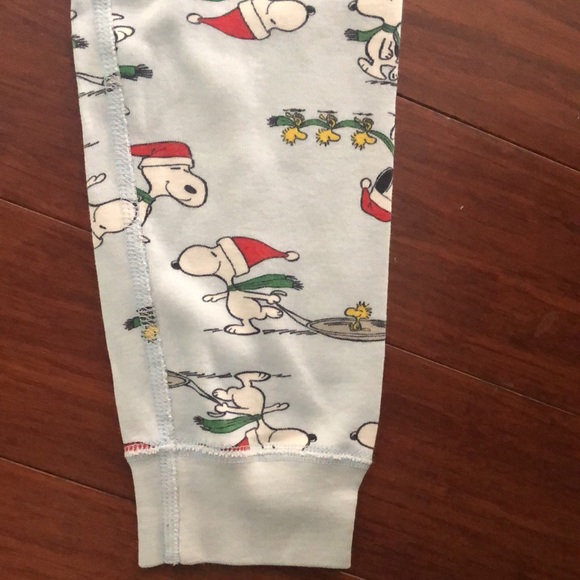 Hanna Andersson Snoopy Christmas pajamas size 140 US size10 - Picture 5 of 5